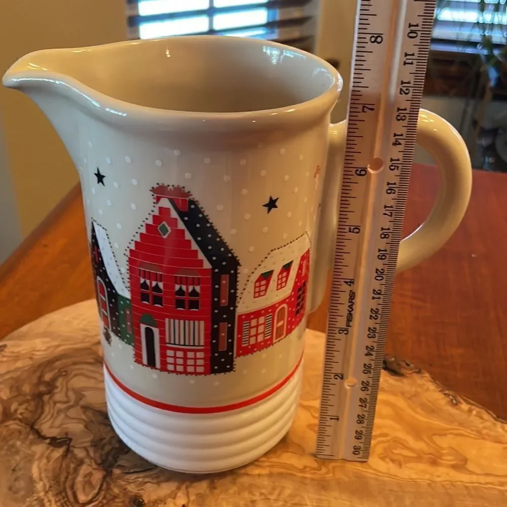 Vintage Noritake Epoch Holiday Joy Christmas Pitcher